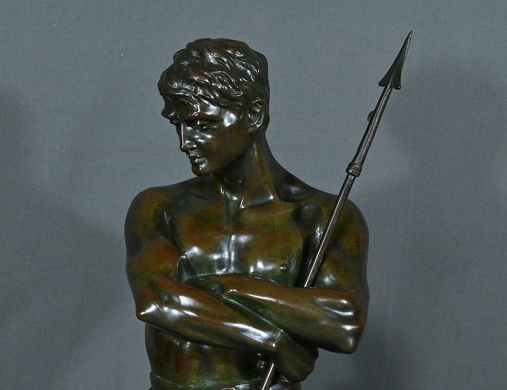 Important Bronze “The Lion Hunter” By H. Fugère – Late 19th Century photo Art