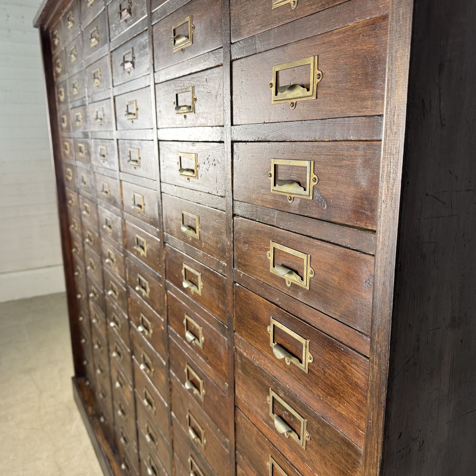 Huge Antique Pine Bank Of 90 Engineers Drawers photo buy