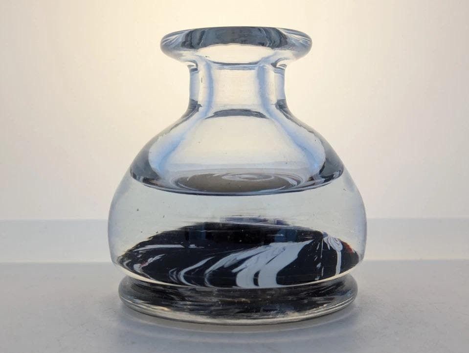 Antique Victorian Glass Inkwell Paperweight By John Walsh photo for sale