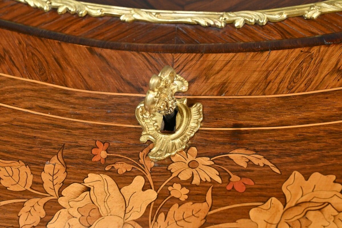 Rosewood Lady's Desk, Louis XV Style – Part 2 Of The 19th Century photo vintage