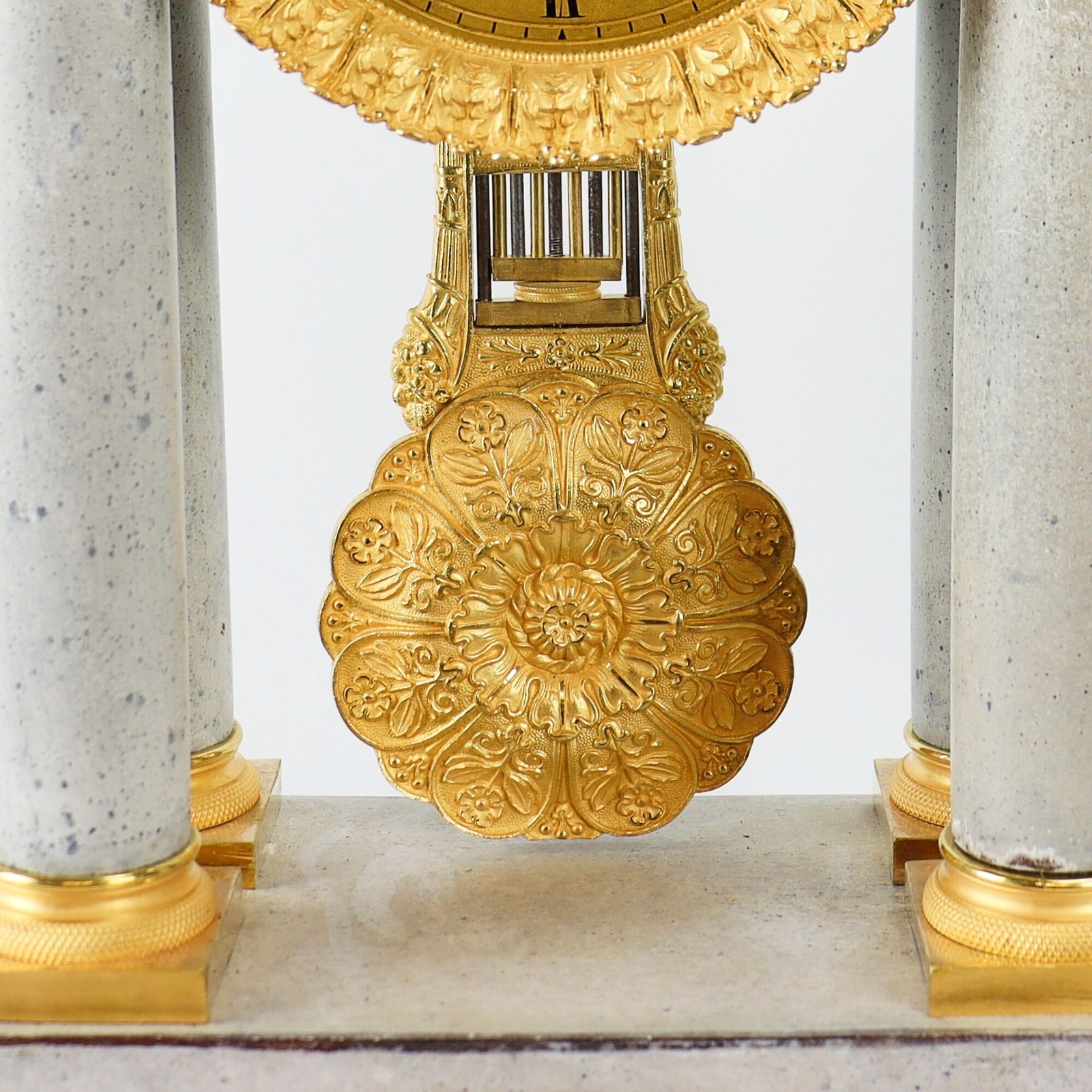 19th Century Portico French Clock With Paint Finish. photo 2500.0