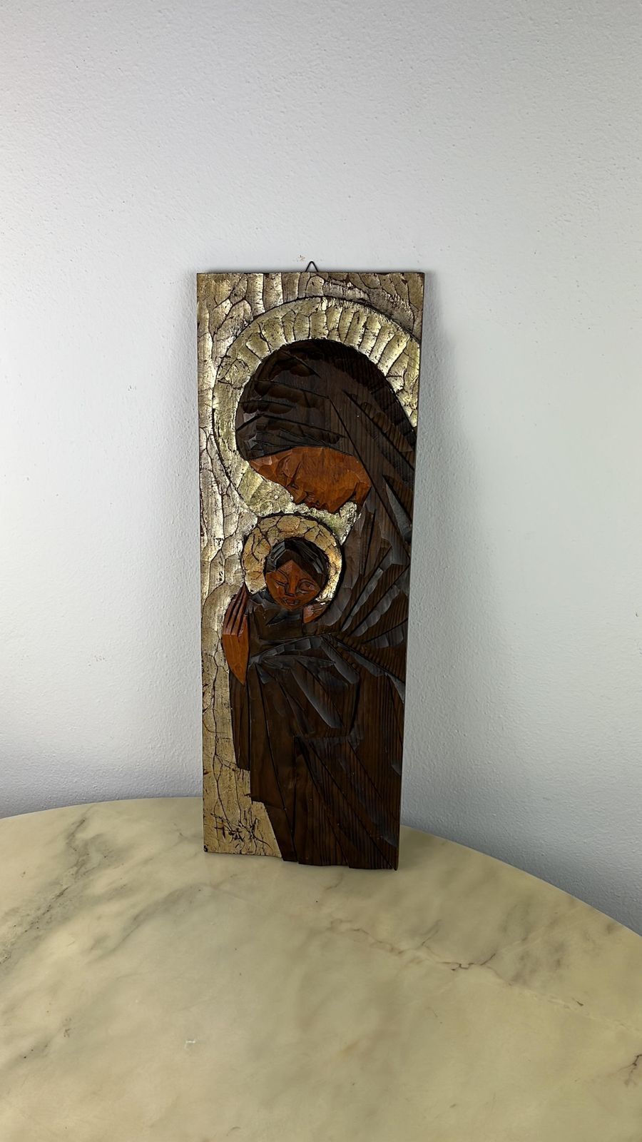 Portrait Of The Madonna On Wood, Italy, 1980s