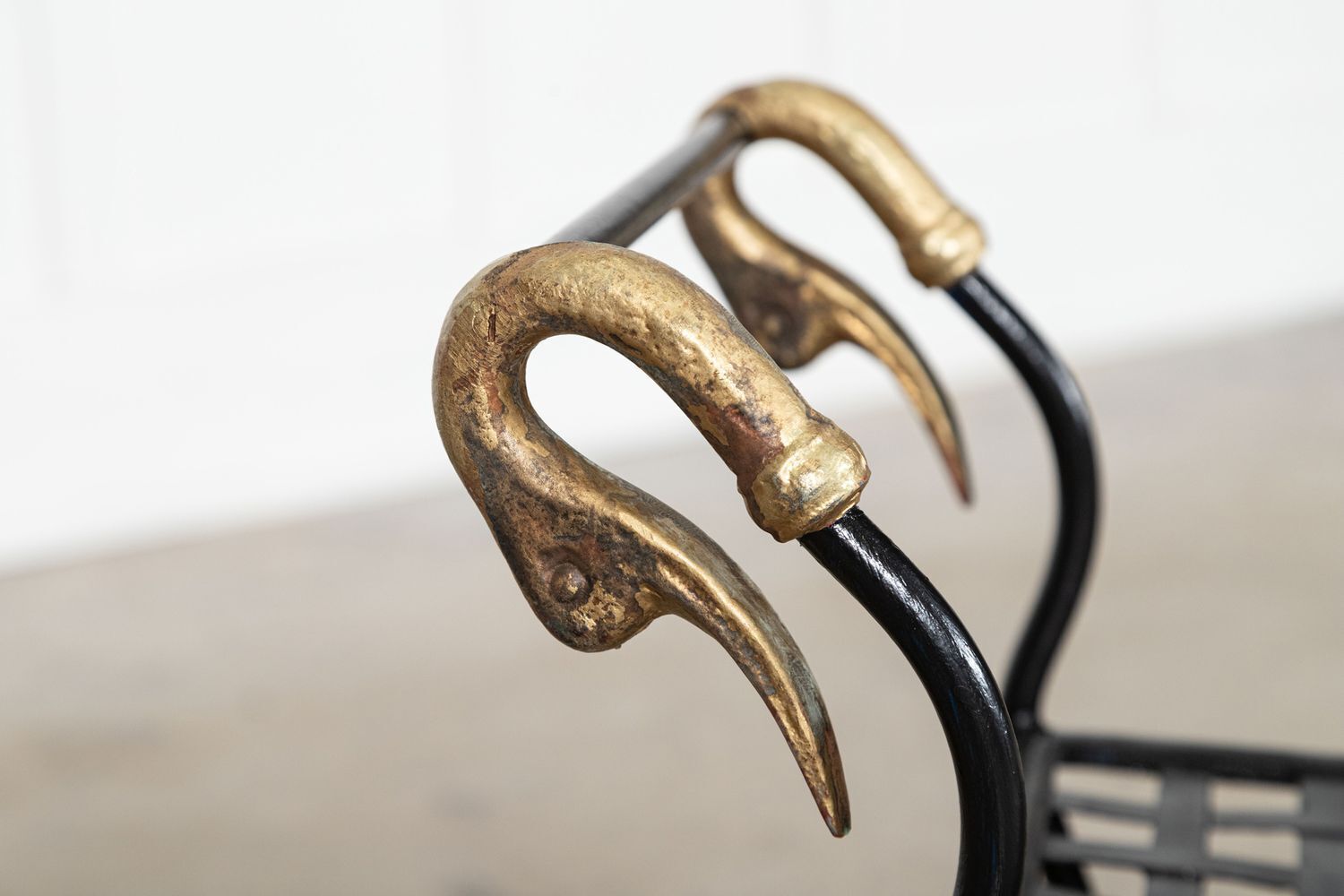 Maison Jansen Swan Stool In Empire Style With Paw Feet photo furniture