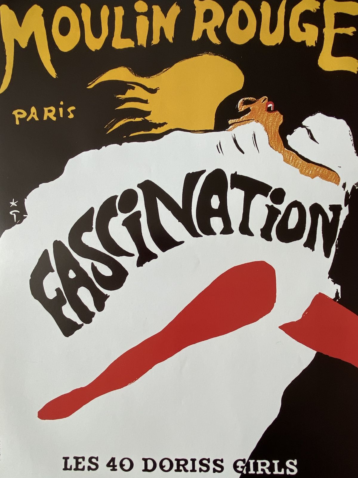 René Gruau, 1980s   Bal Du Moulin Rouge, Fascination   Original Vintage Poster Printed In Offset Lithography   C.A. Cm 60 X 40   23,6 X 15,7 photo buy