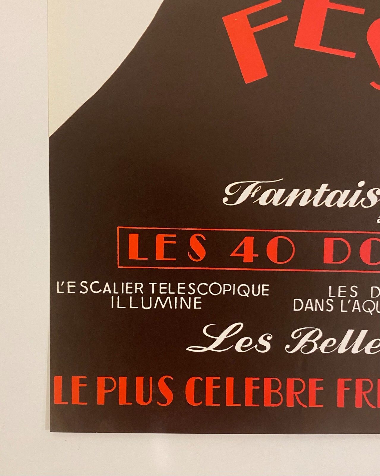 René Gruau, 1980s   Bal Du Moulin Rouge Paris, Festival   Original Vintage Poster Printed In Offset Lithography   Cm 60 X 40   23,6 X 15,7 photo vinterior