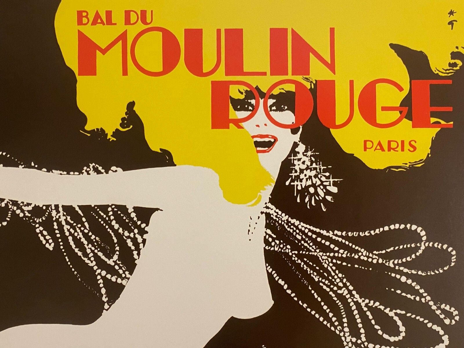 René Gruau, 1980s   Bal Du Moulin Rouge Paris, Festival   Original Vintage Poster Printed In Offset Lithography   Cm 60 X 40   23,6 X 15,7 photo vintage