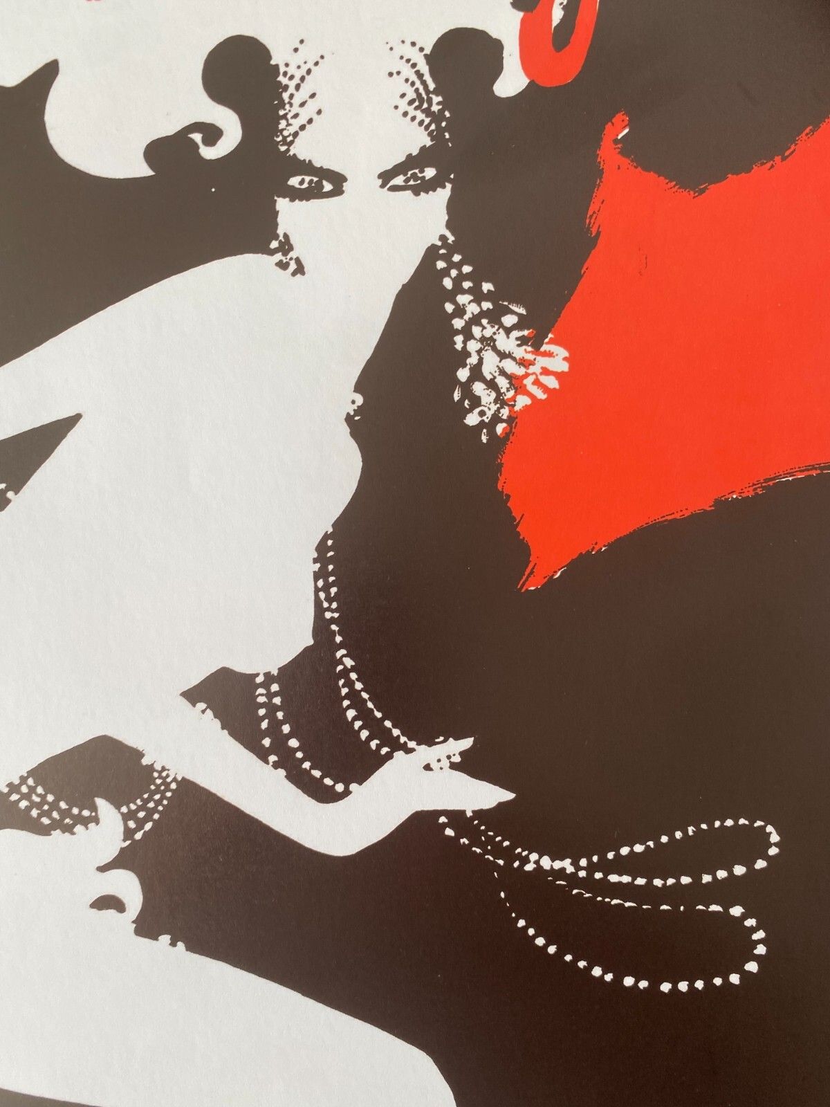 photo vinterior René Gruau, 1980s   Bal Du Moulin Rouge, Frenesie   Original Vintage Poster Printed In Offset Lithography   Cm 58,5 X 38,5   In 23 X 15,1