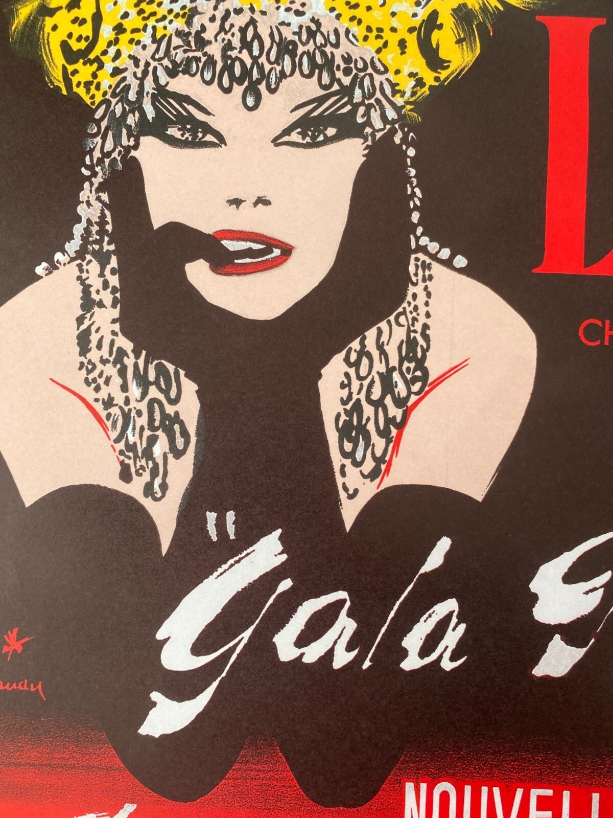 photo furniture René Gruau, 1970s   Lido, Gala Revue   Original Vintage Poster Printed In Offset Lithography   Cm 60 X 39,5   23,6 X 15,5