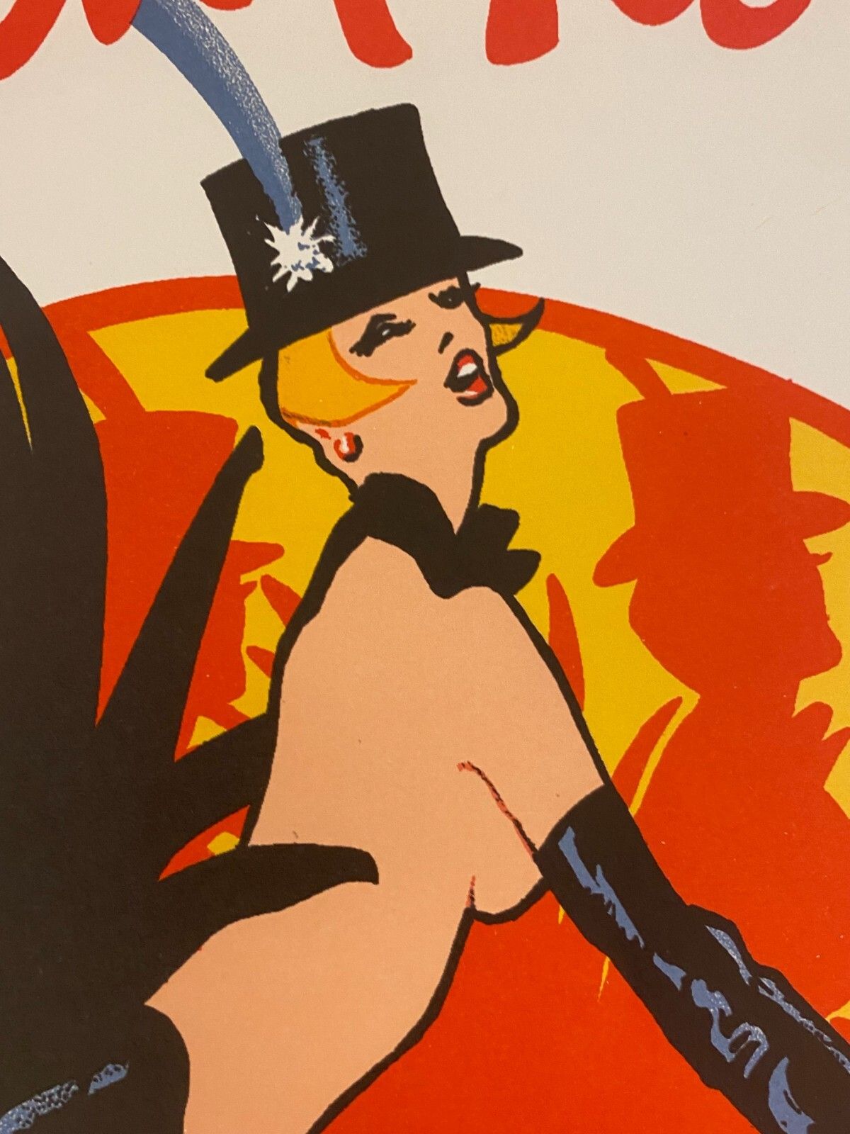 photo vinterior René Gruau, C.A. 1983   Bal Du Moulin Rouge, Femmes   Original Vintage Poster Printed In Offset Lithography   C.A. Cm 60 X 40   23,6 X 15,7