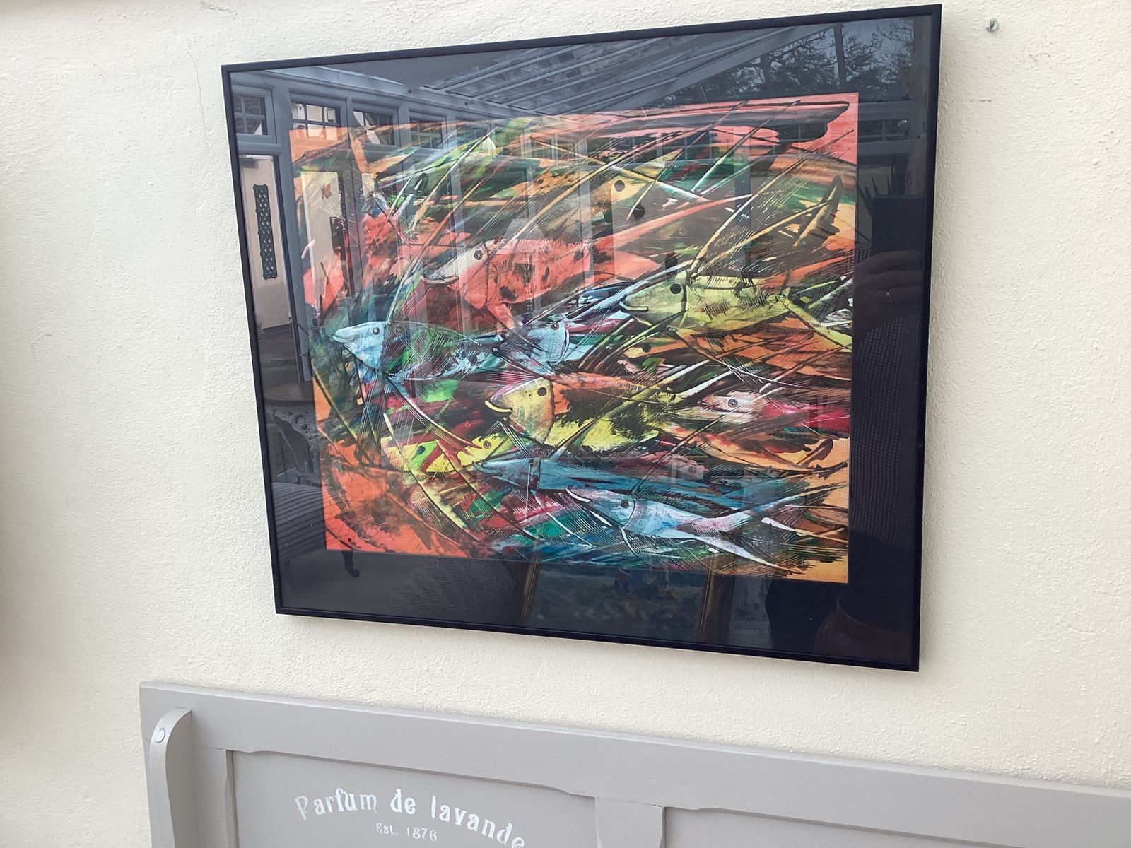 Contemporary Oil Painting Of Fishes