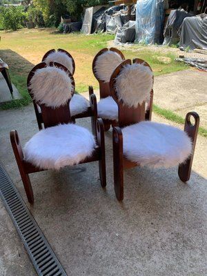 Vintage Dining Chairs By Szedleczky, 1970s, Set Of 4 photo for sale