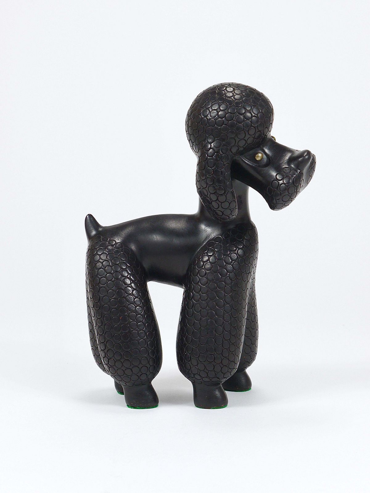 Charming Dog Poodle Sculpture Figurine By Leopold Anzengruber, Austria, 1950s photo for sale