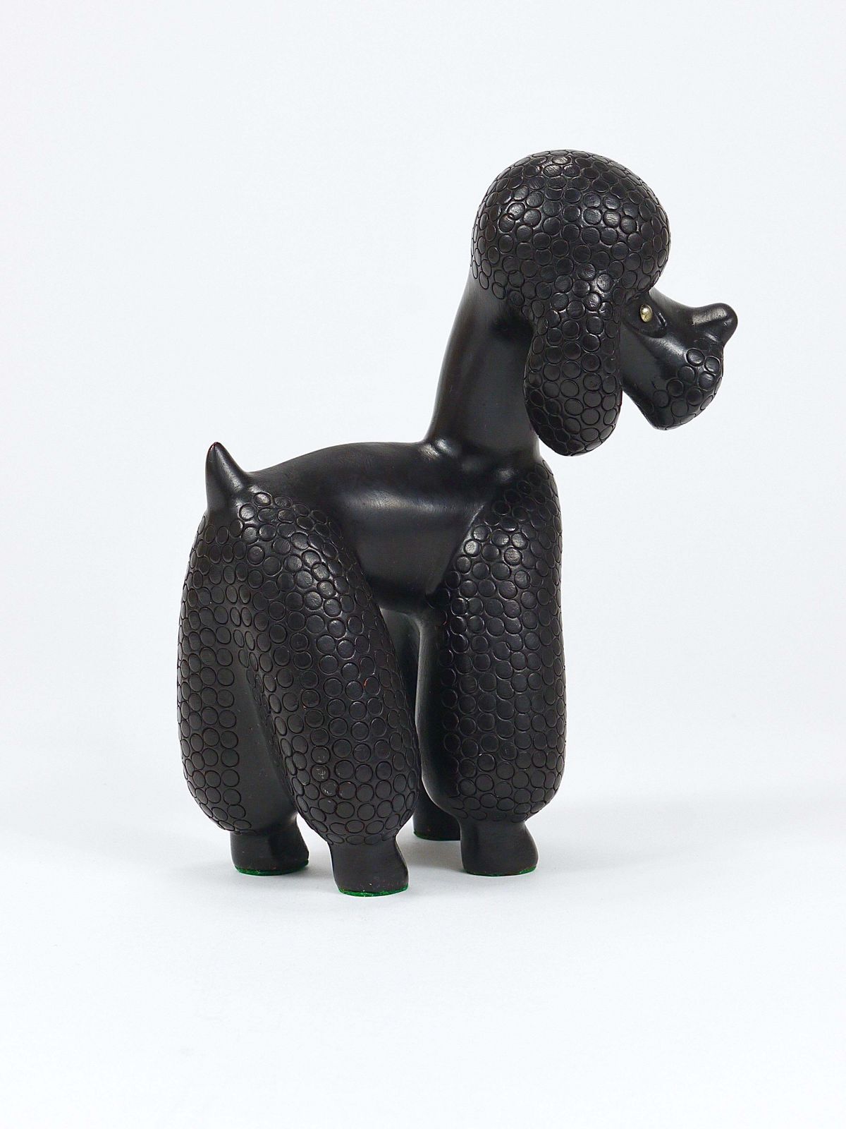 Charming Dog Poodle Sculpture Figurine By Leopold Anzengruber, Austria, 1950s photo buy