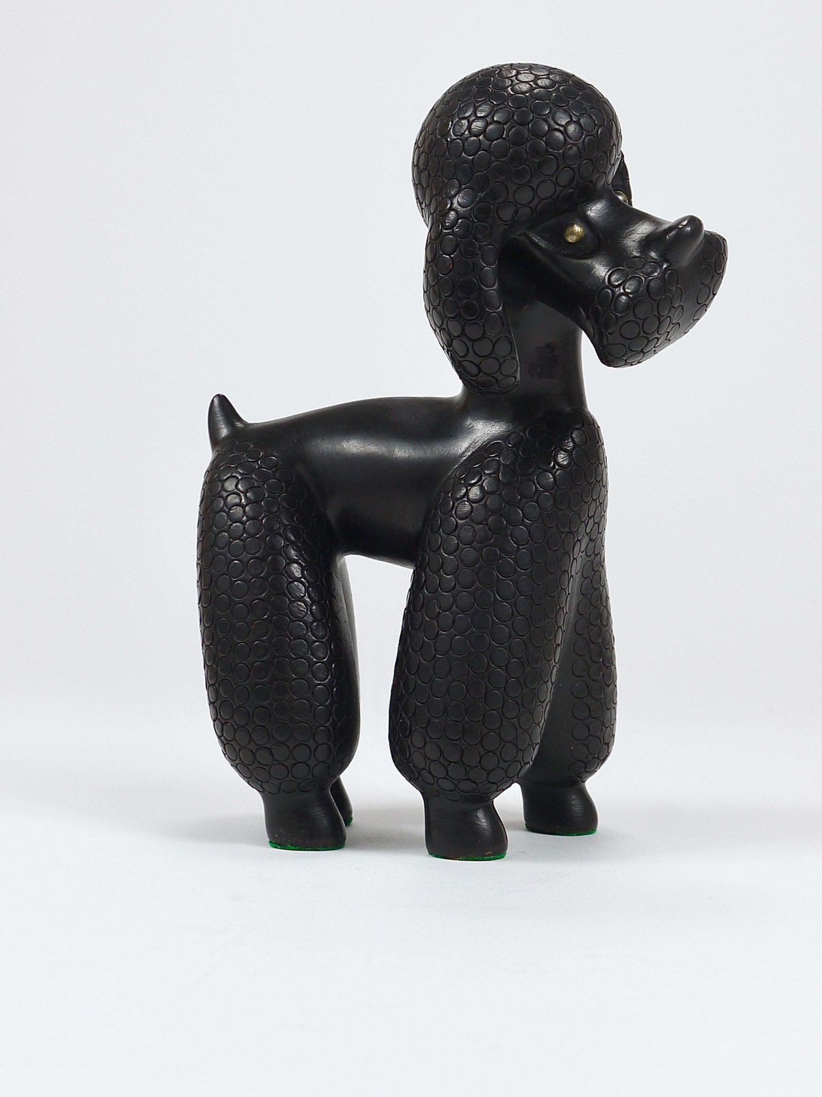 photo buy Charming Dog Poodle Sculpture Figurine By Leopold Anzengruber, Austria, 1950s