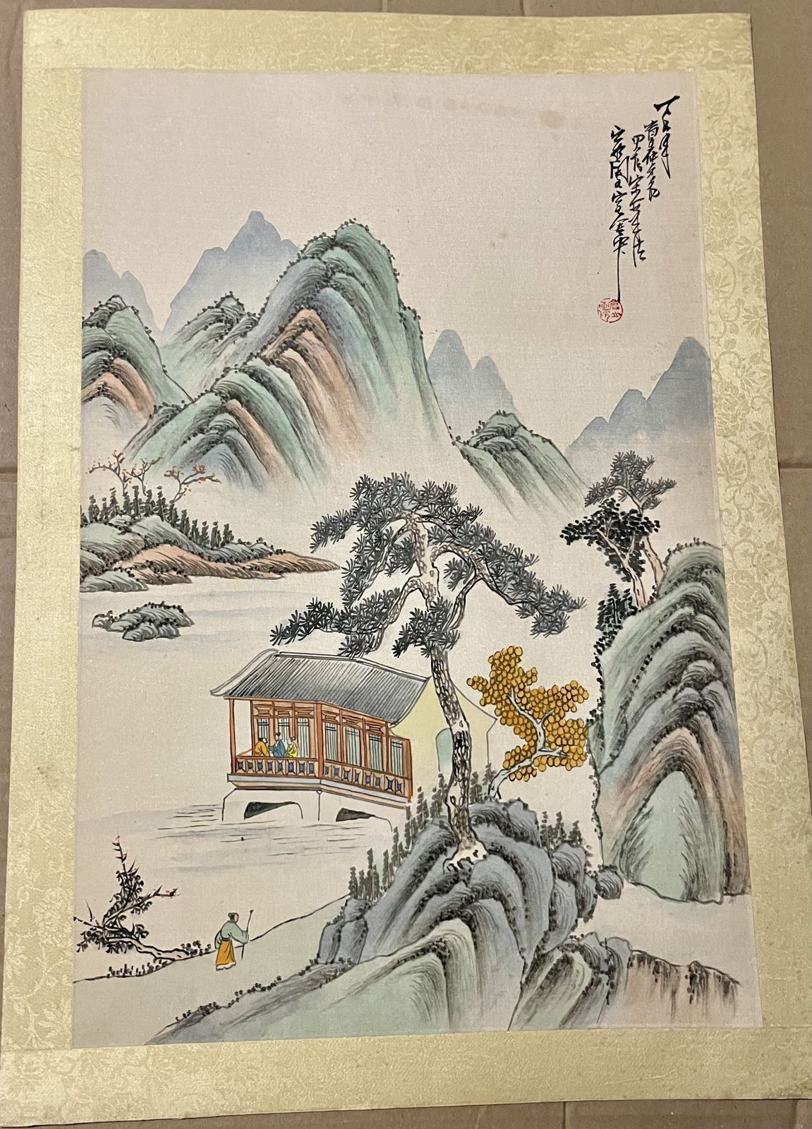 4 Large Antique Paintings From China photo Art