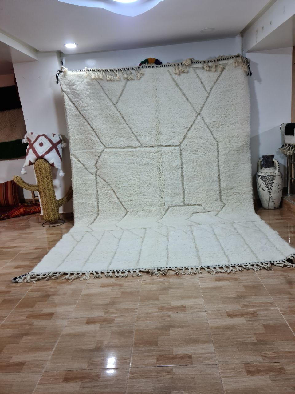 Authentic Handmade Beni Ourain Rug – Luxurious Berber Elegance 300x200 Cm