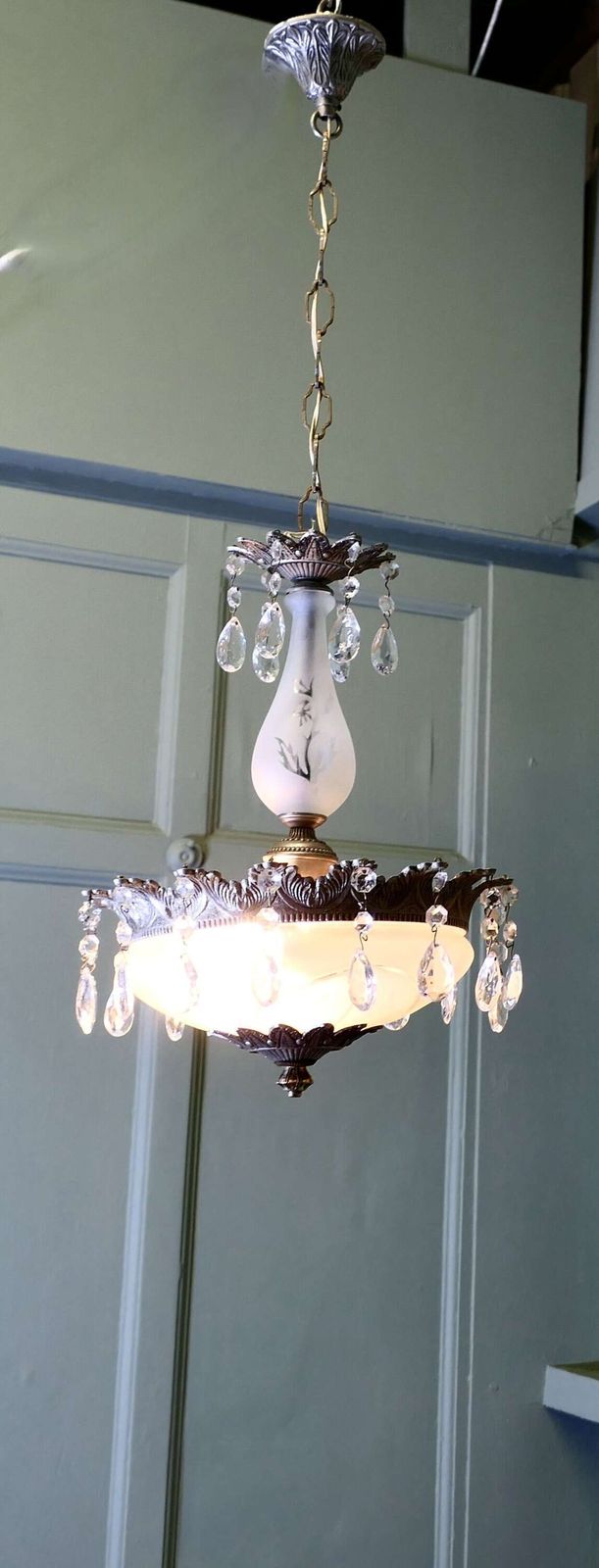 Magnificent Crystal Arts And Crafts Bowl Chandelier photo furniture