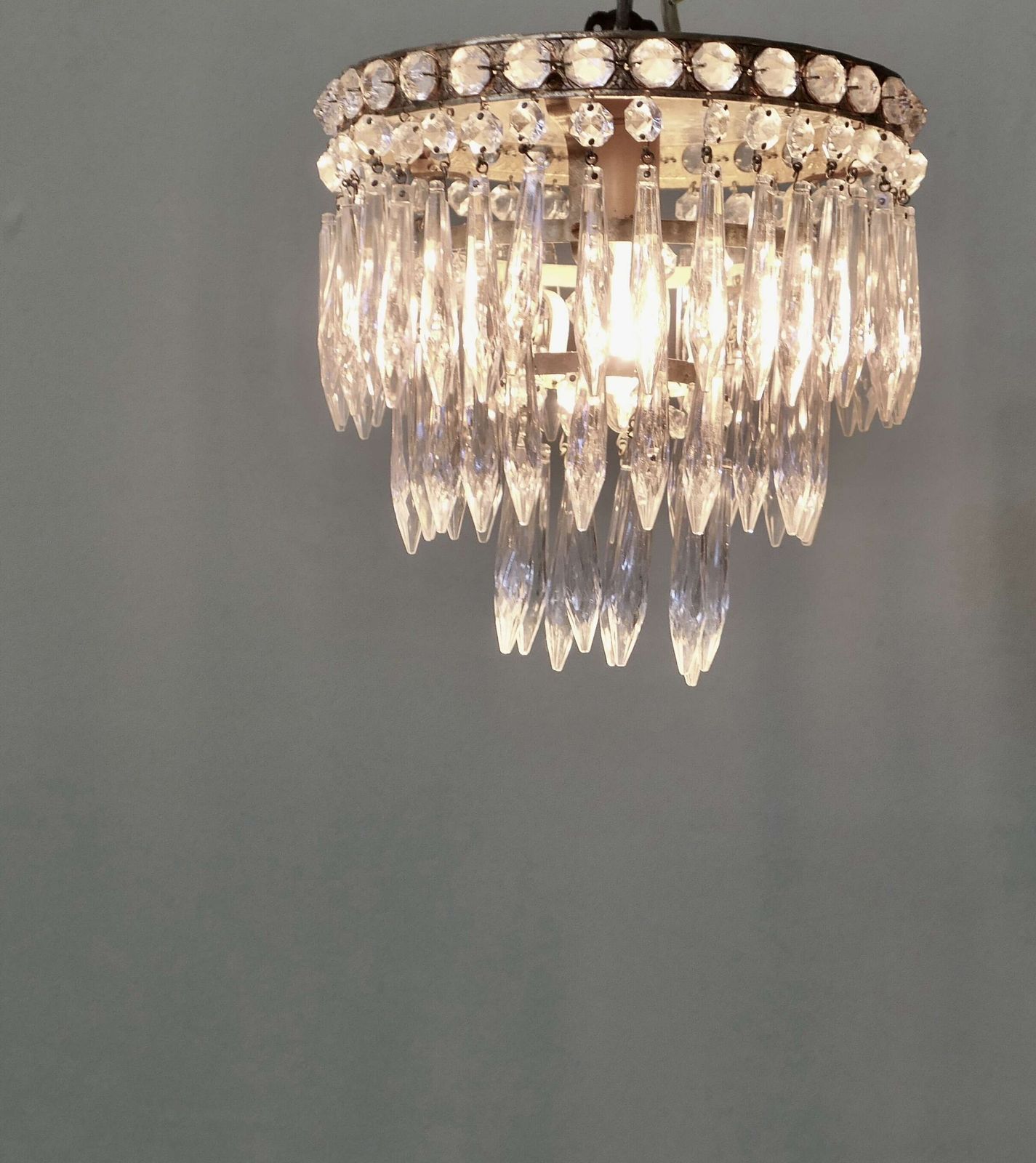 A Petite Waterfall Pendant Chandelier photo 780.0