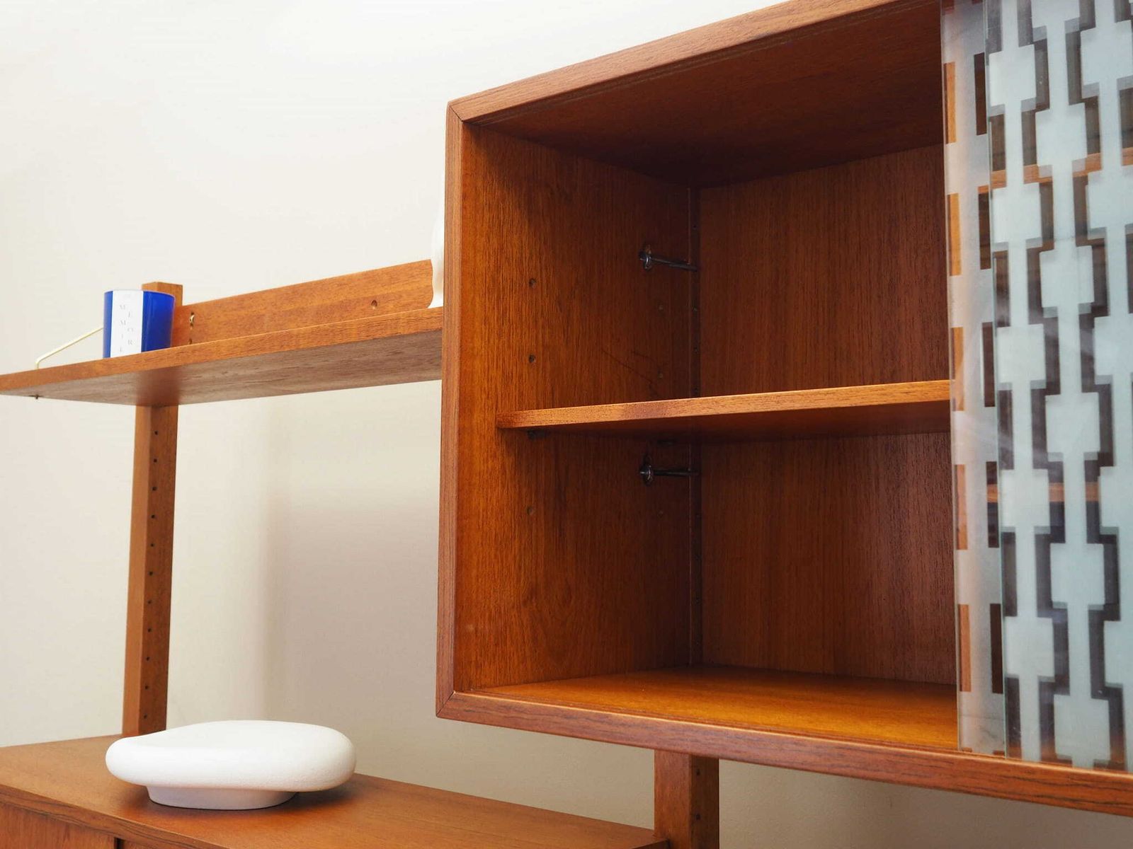 photo buy Teak Wall Unit, Norwegian Design, 1960s, Designer: Kjell Riise, Production: Brødrene Jåtog
