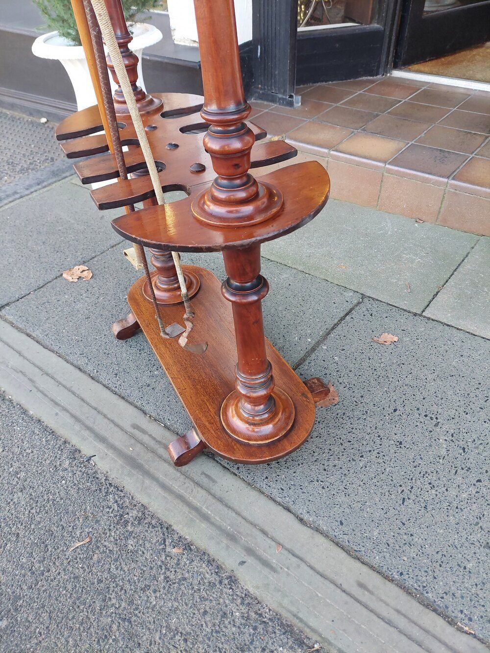 Victorian Mahogany Tack Room Whip Stand photo 650.0