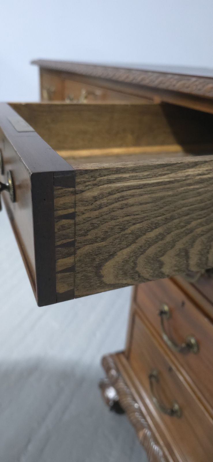 Furniture Fabulous Mahogany Pedestal Desk photo