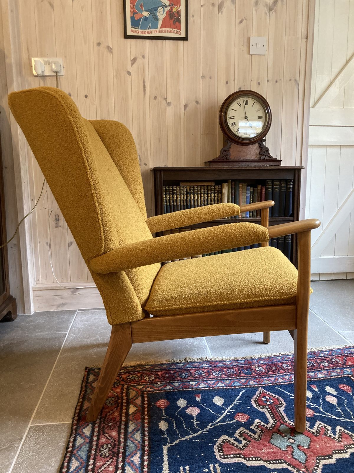 Mustard Parker Knoll 734 Wing Armchair photo furniture