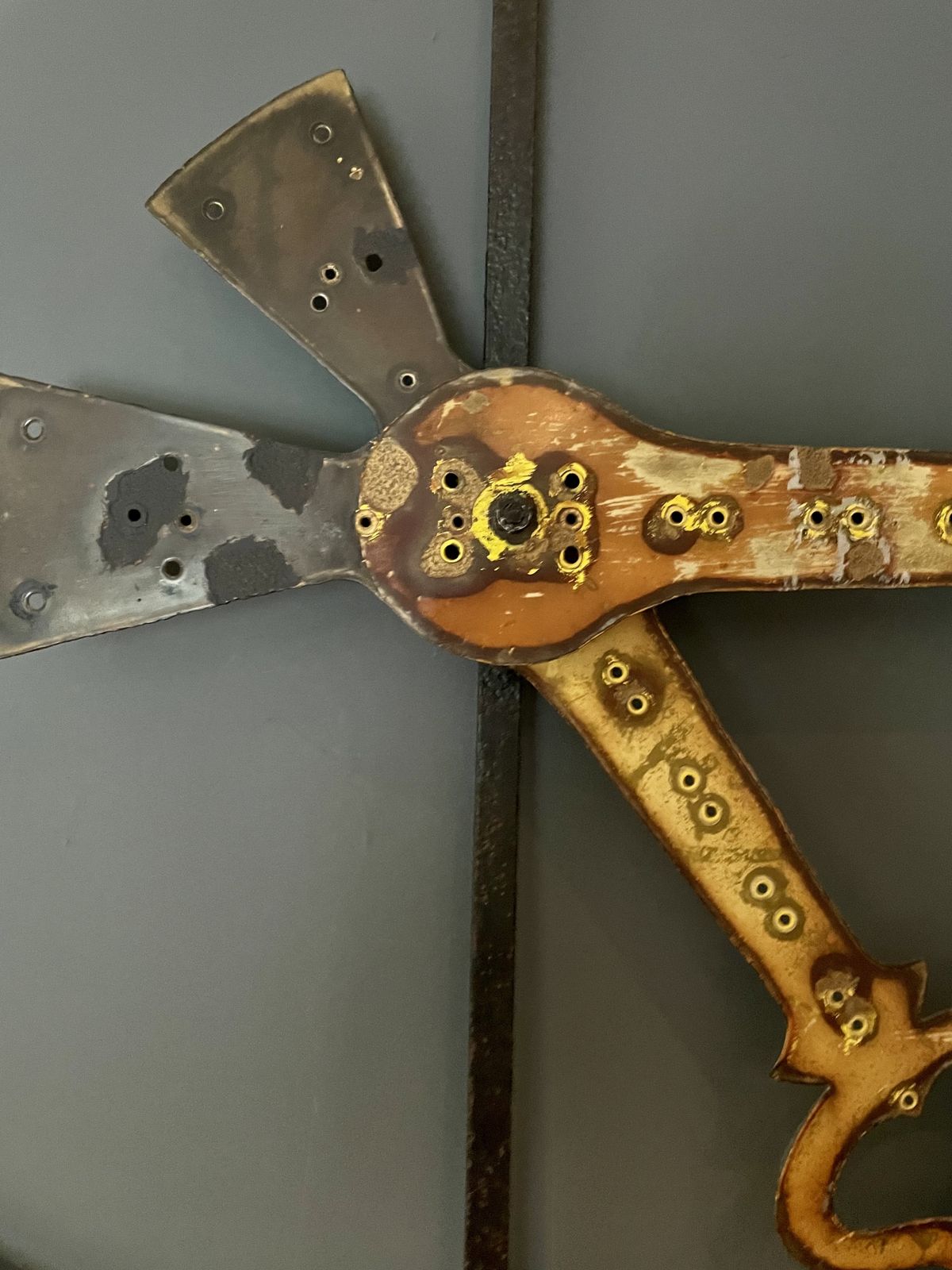 19th Century French Tower Clock Face Frame Extra Large Original Antique Gorgeous Patina photo furniture