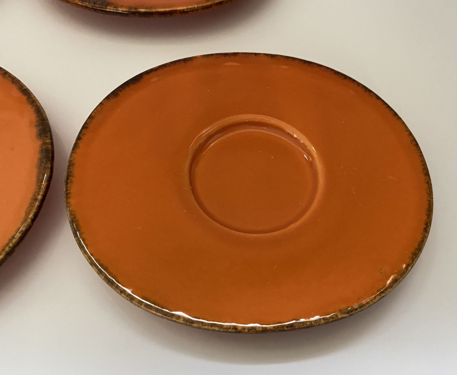 Tuscany, Artistic Pottery, Espresso Cup And Saucer Set (X4) photo vinterior