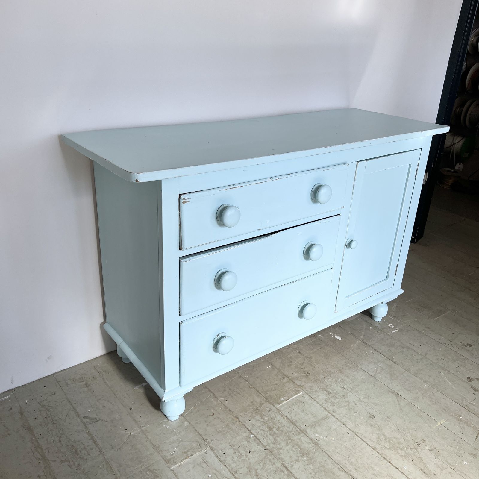 Blue Painted Sideboard photo Furniture
