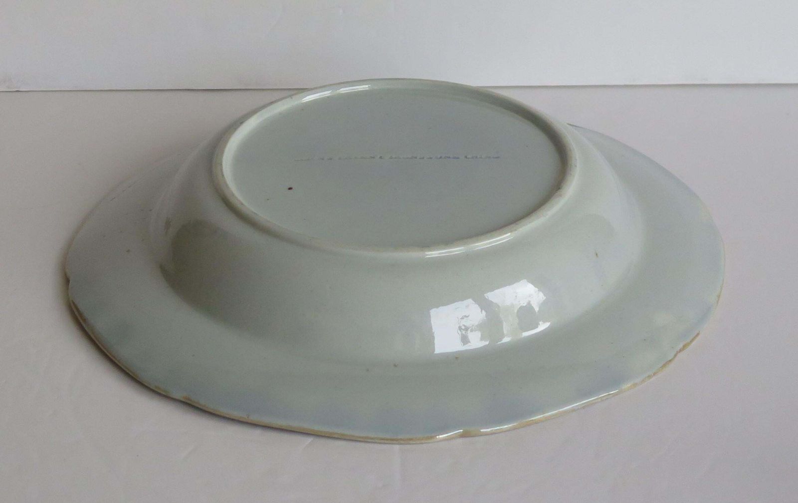 Home Decor Georgian Mason's Soup Bowl Or Plate In Small Vase Flowers And Rock Ptn, Ca 1818 photo