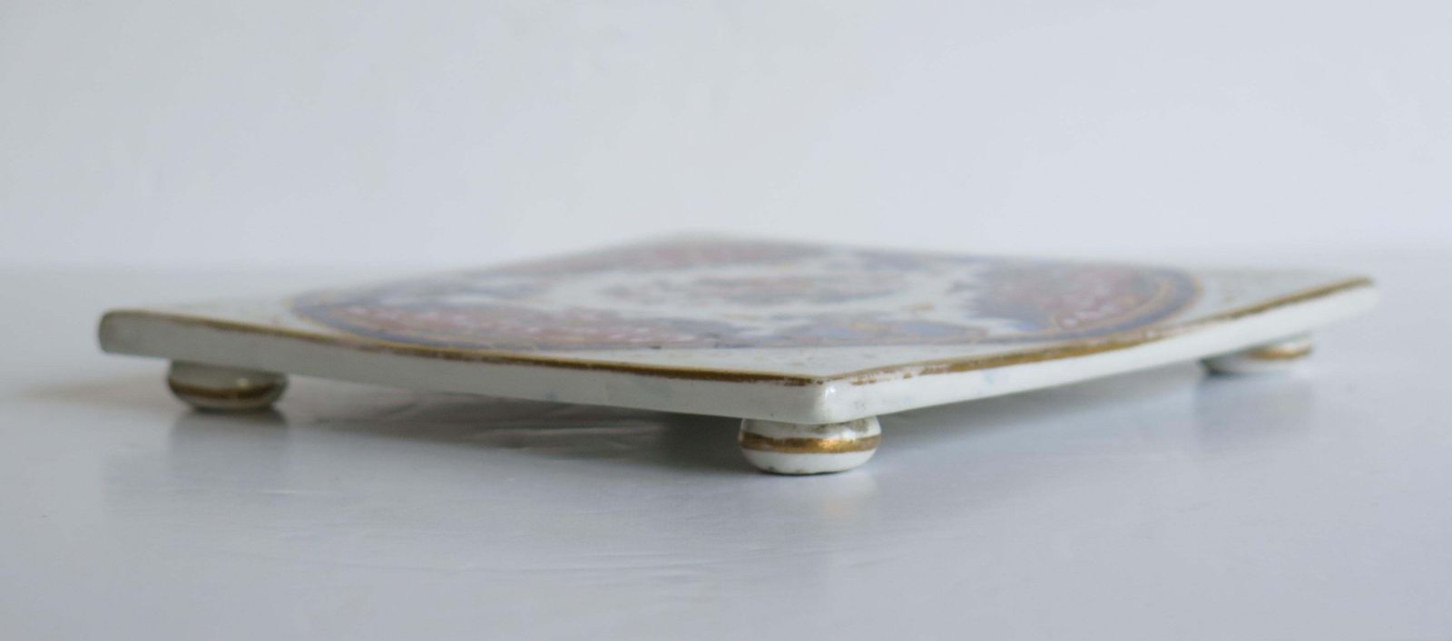 19th Century Mason's, Ashworths Ironstone Teapot Stand, Hand Painted Ptn 4974 photo buy