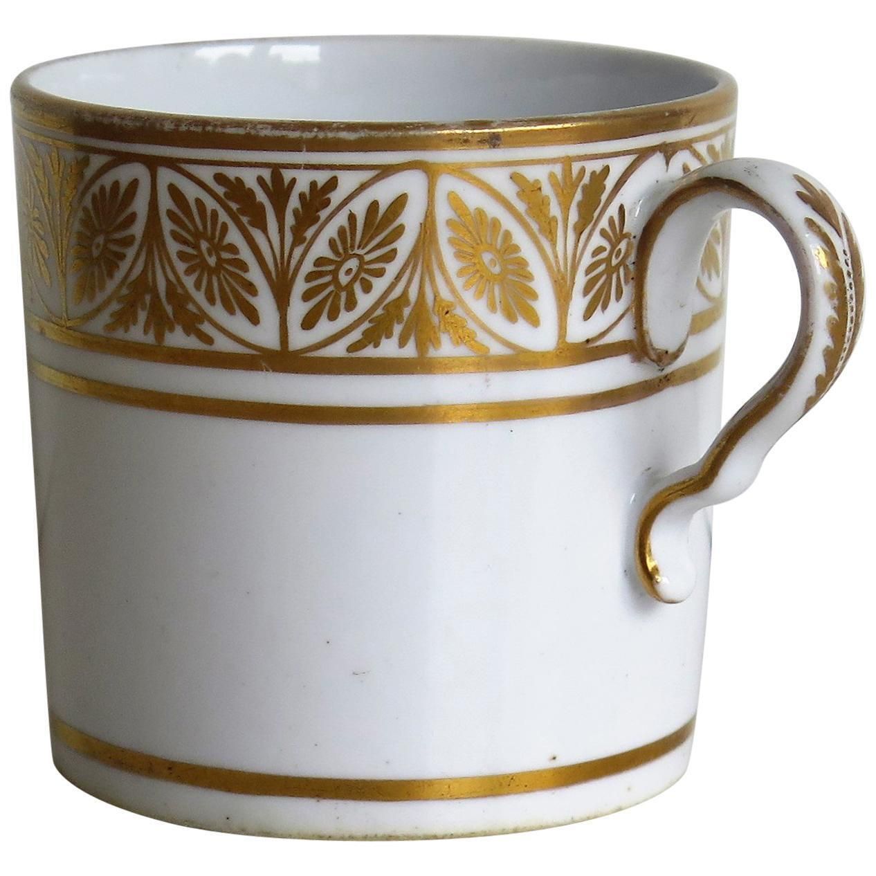 Early 19th Century Spode Porcelain Coffee Can All Hand Gilt Pattern, Circa 1810