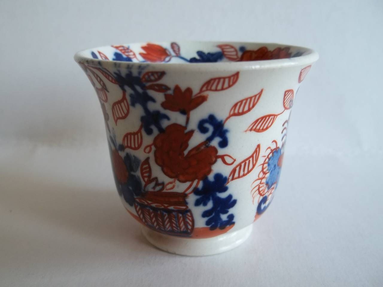 Rare Mason's Ironstone Miniature Cup In Basket Japan Pattern, Circa 1825 photo for sale