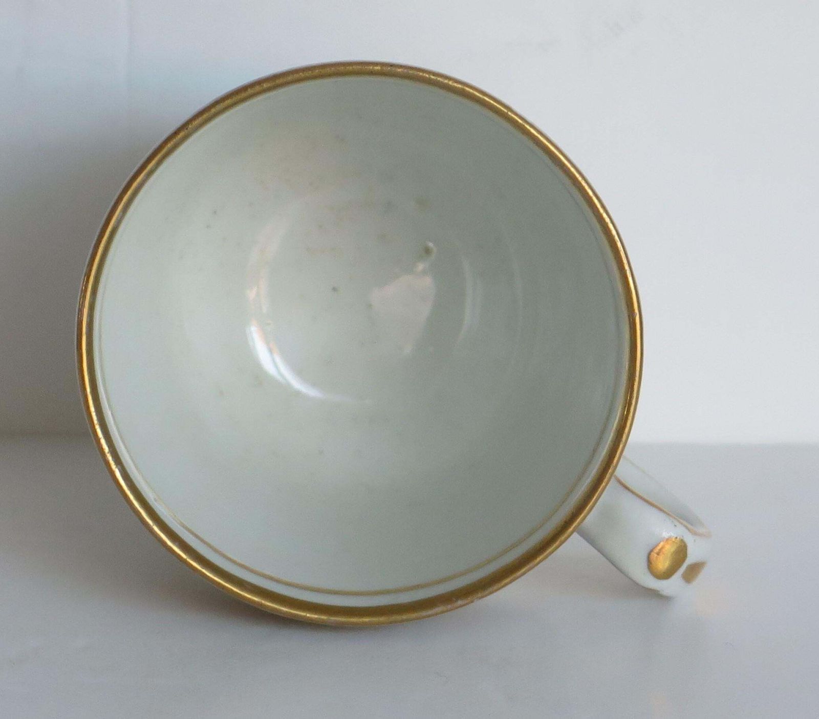 Georgian Coffee Cup Porcelain Blue And Gilt Pattern, Staffordshire Circa 1808 photo buy