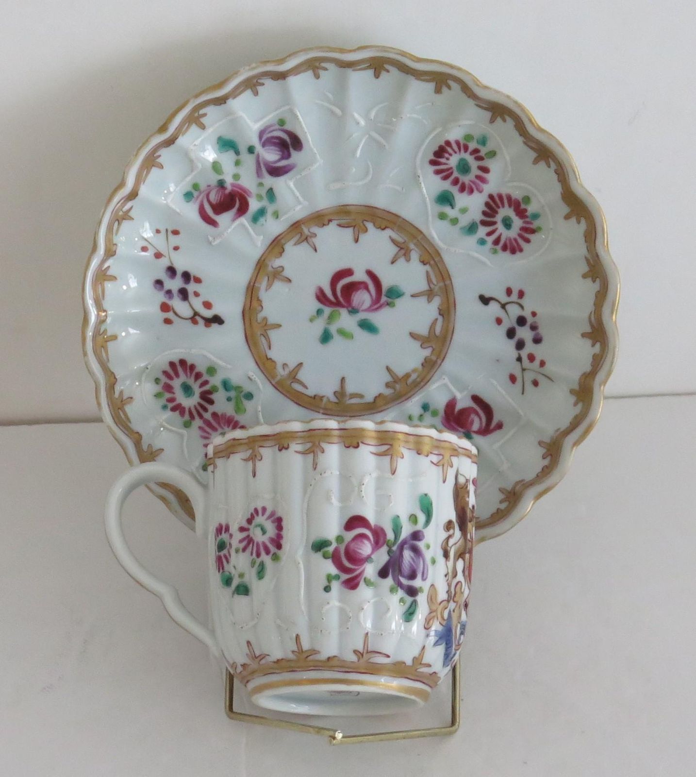 Samson Porcelain Armorial Cup And Saucer In Chinese Taste, Paris, Circa 1870 photo Home Decor