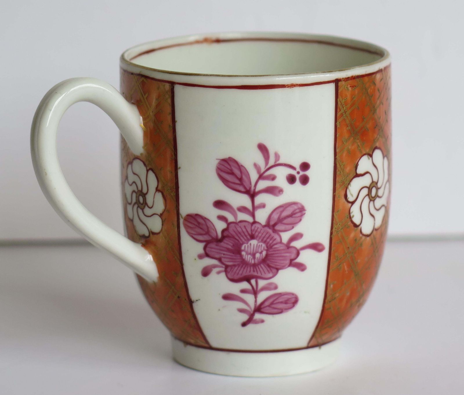 photo for sale First Period Worcester Coffee Cup Porcelain Finely Hand Painted, Circa 1770