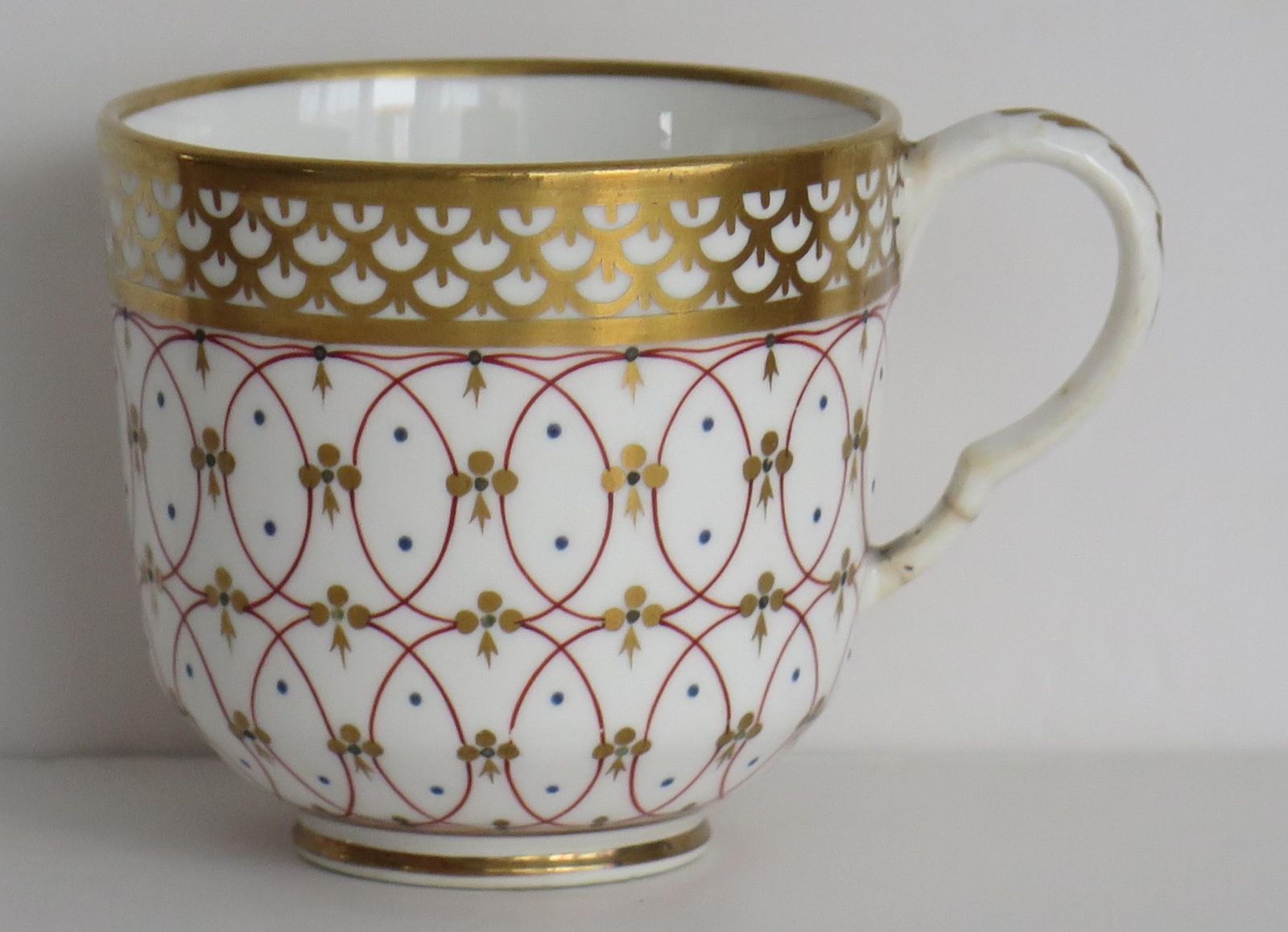 Regency Period Derby Cup And Saucer Duo Hand Painted, Circa 1830 photo vinterior
