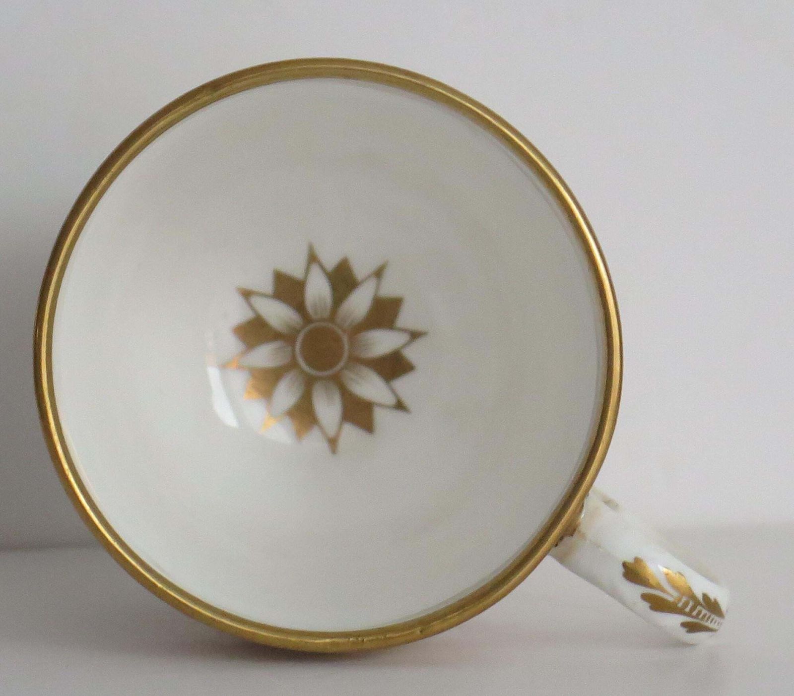 301.0 Regency Period Derby Cup And Saucer Duo Hand Painted, Circa 1830 photo