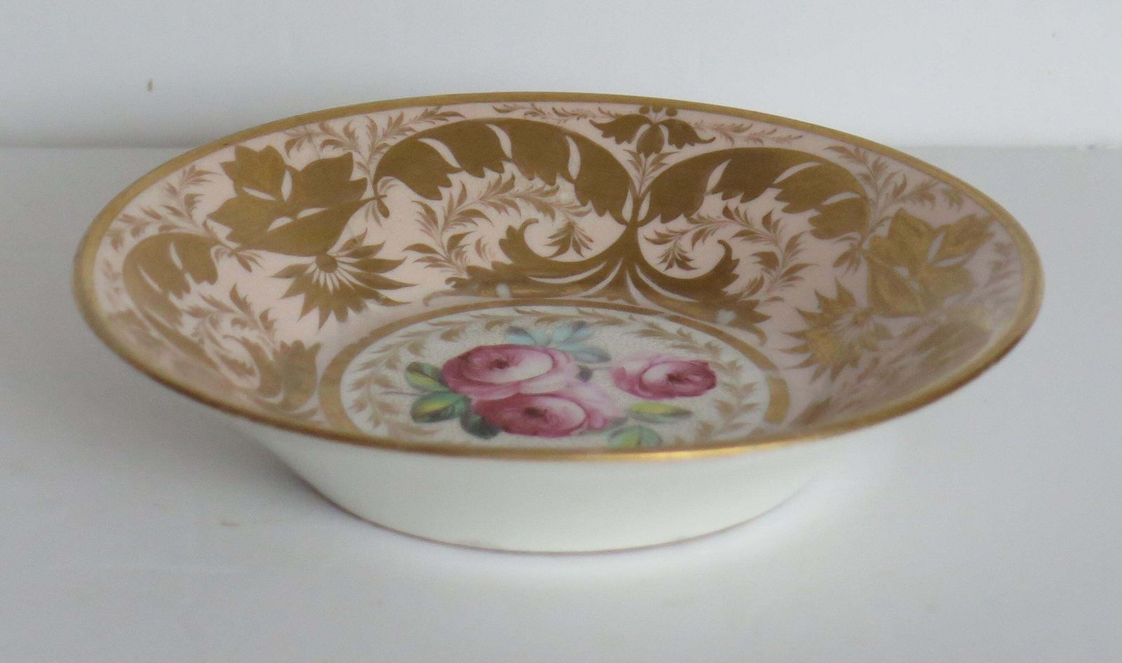 Georgian Derby Coffee Can & Saucer John Stanesby Hand Painted Roses, Circa 1810 photo 375.0