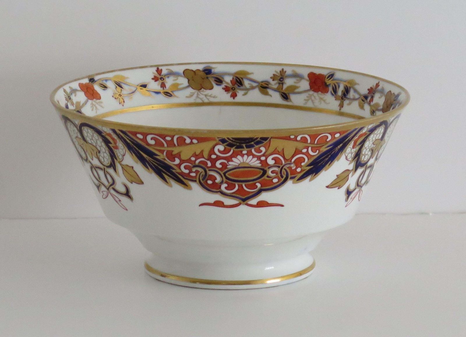 Early 19th Century Spode Porcelain Slop Bowl In Japan Ptn 1946, Circa 1810 photo furniture