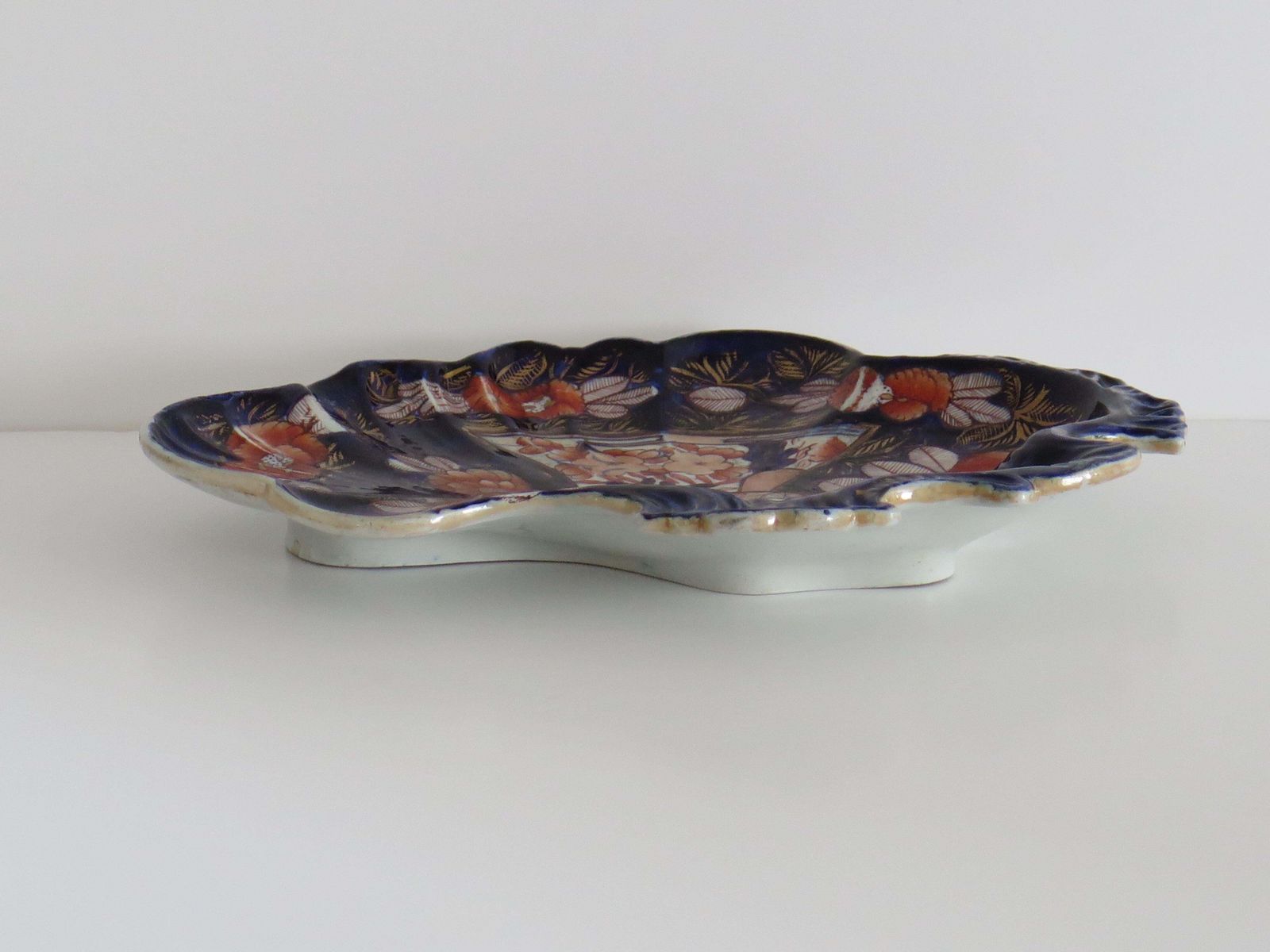 Georgian Masons Ironstone Desert Dish Or Platter In School House Ptn, Ca 1818 photo for sale