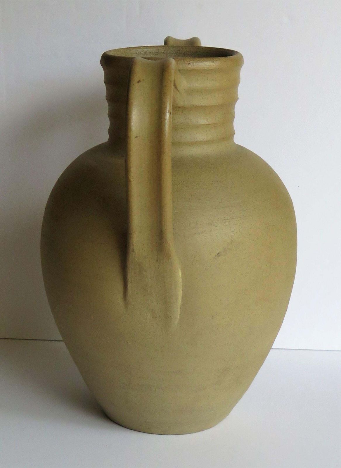 Large Stoneware Vase Or Urn By Moira Pottery Hillstonia Hand Potted, Circa 1935 photo Home Decor