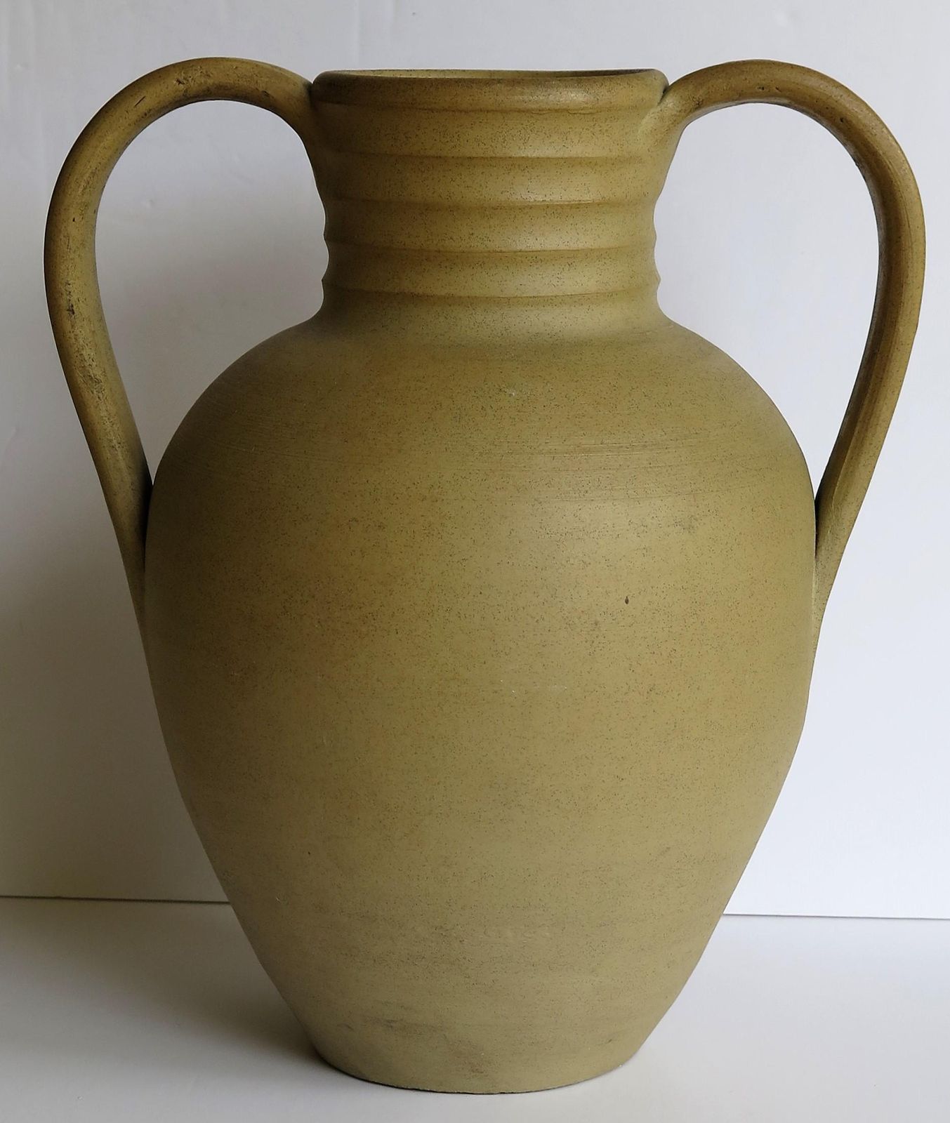 photo furniture Large Stoneware Vase Or Urn By Moira Pottery Hillstonia Hand Potted, Circa 1935