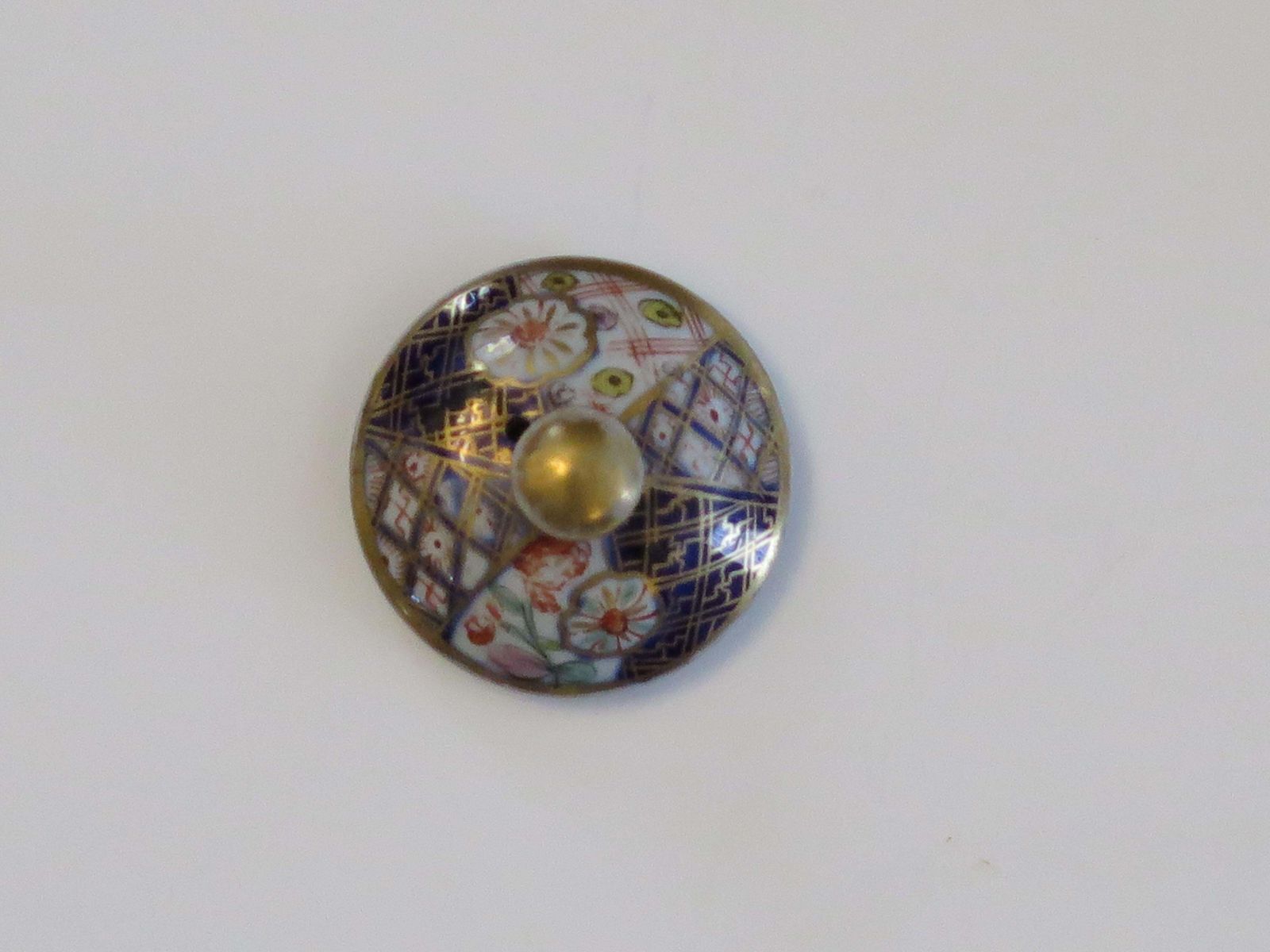 Rare Mason's Ironstone Miniature Teapot In Plaid Japan Rare Pattern, Circa 1820 photo 340.0