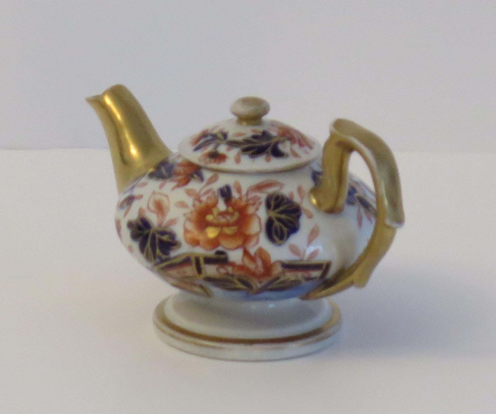 Rare Mason's Ironstone Miniature Teapot In Fence Japan Pattern, Circa 1820 photo 425.0