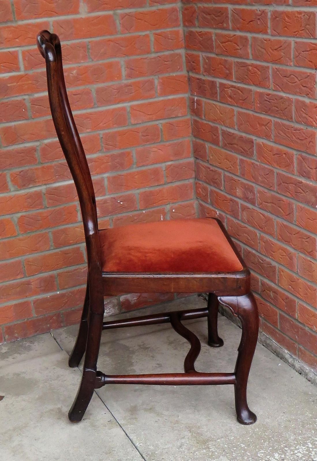 Antique Queen Anne Period Side Chair Fruitwood English,  Circa 1710 photo Furniture