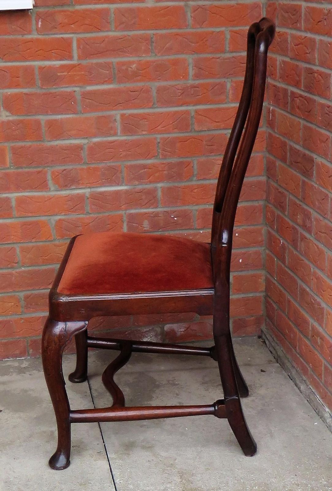 Antique Queen Anne Period Side Chair Fruitwood English,  Circa 1710 photo 995.0