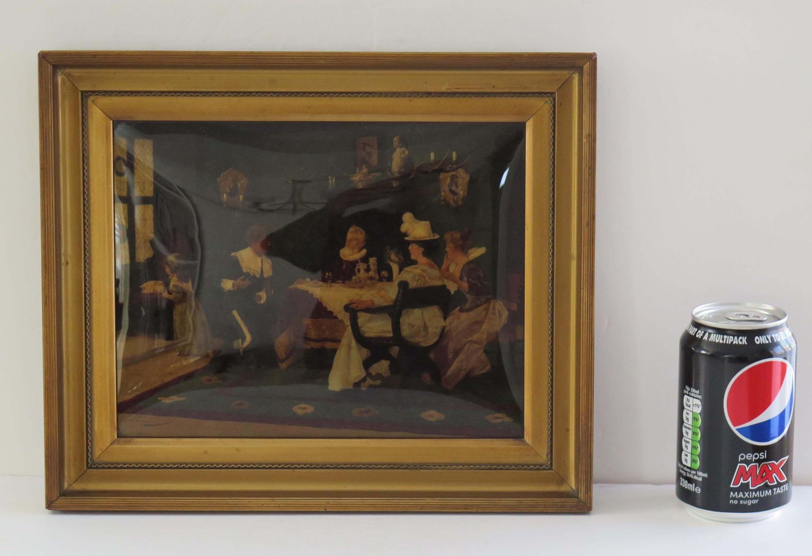 photo buy J H Schroder Crystoleum Picture German, Signed And Dated 1899