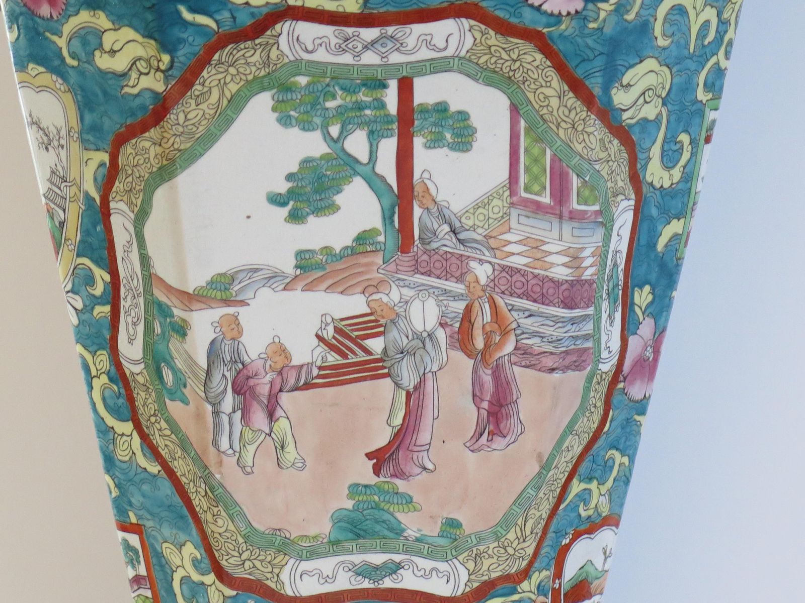 Home Decor Rare Masons Ironstone Lidded Alcove Very Large Vase With Dragons, Ca 1825 photo
