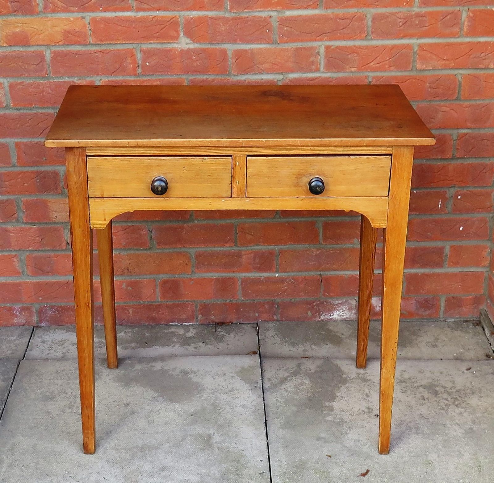 Georgian Solid Pine Side Table 2 Drawers, Circa 1790 photo 994.0